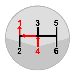 Block changing from 4th to 1st gear is commonly used when coming to a stop in traffic.